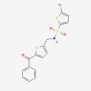 B2914883 N-[(5-benzoylthiophen-2-yl)methyl]-5-bromothiophene-2-sulfonamide CAS No. 1797615-53-2