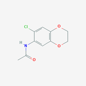 N-(7-chloro-2,3-dihydro-1,4-benzodioxin-6-yl)acetamide