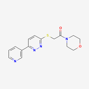 B2915142 1-Morpholino-2-((6-(pyridin-3-yl)pyridazin-3-yl)thio)ethanone CAS No. 872987-39-8