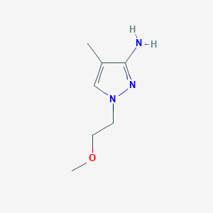 molecular formula C7H13N3O B2915144 1-(2-Methoxyethyl)-4-methyl-1H-pyrazol-3-amine CAS No. 1344250-05-0