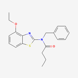 molecular formula C20H22N2O2S B2915227 N-benzyl-N-(4-ethoxy-1,3-benzothiazol-2-yl)butanamide CAS No. 899734-72-6