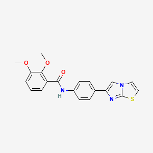 B2915269 N-(4-(imidazo[2,1-b]thiazol-6-yl)phenyl)-2,3-dimethoxybenzamide CAS No. 893990-20-0