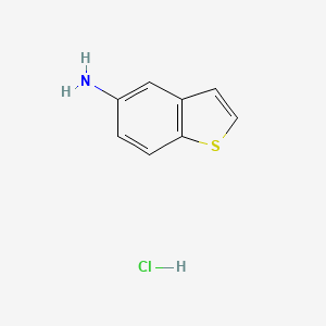 molecular formula C8H8ClNS B2915270 5-Aminobenzo[b]thiophene Hydrochloride CAS No. 20532-28-9; 96803-46-2