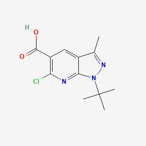 1-tert-butyl-6-chloro-3-methyl-1H-pyrazolo[3,4-b]pyridine-5-carboxylic acid