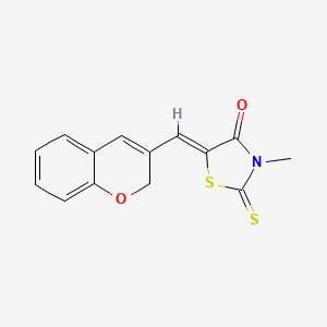 (Z)-5-((2H-chromen-3-yl)methylene)-3-methyl-2-thioxothiazolidin-4-one