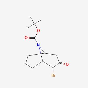 Tert-butyl 2-bromo-3-oxo-9-azabicyclo[3.3.1]nonane-9-carboxylate