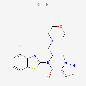 N-(4-chlorobenzo[d]thiazol-2-yl)-1-methyl-N-(2-morpholinoethyl)-1H-pyrazole-5-carboxamide hydrochloride