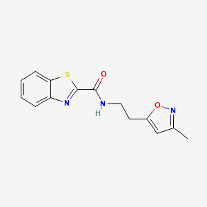 N-(2-(3-methylisoxazol-5-yl)ethyl)benzo[d]thiazole-2-carboxamide
