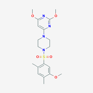 2,4-Dimethoxy-6-(4-((5-methoxy-2,4-dimethylphenyl)sulfonyl)piperazin-1-yl)pyrimidine
