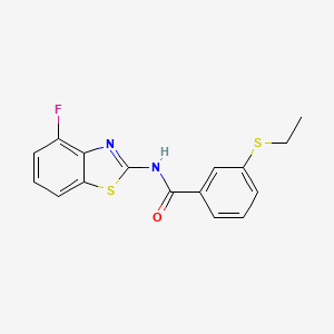 3-(ethylthio)-N-(4-fluorobenzo[d]thiazol-2-yl)benzamide