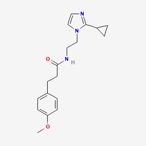 N-(2-(2-cyclopropyl-1H-imidazol-1-yl)ethyl)-3-(4-methoxyphenyl)propanamide