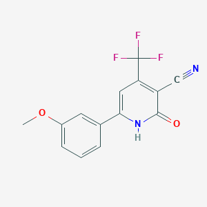 2-Hydroxy-6-(3-methoxyphenyl)-4-(trifluoromethyl)nicotinonitrile