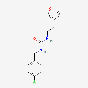 1-(4-Chlorobenzyl)-3-(2-(furan-3-yl)ethyl)urea