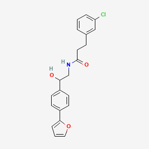 3-(3-chlorophenyl)-N-{2-[4-(furan-2-yl)phenyl]-2-hydroxyethyl}propanamide