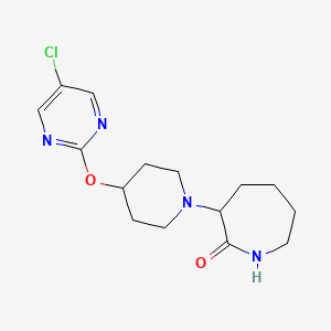 3-[4-(5-Chloropyrimidin-2-yl)oxypiperidin-1-yl]azepan-2-one