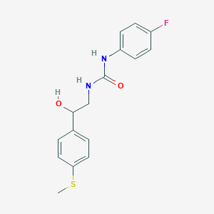 1-(4-Fluorophenyl)-3-(2-hydroxy-2-(4-(methylthio)phenyl)ethyl)urea