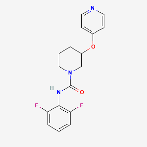 molecular formula C17H17F2N3O2 B2915414 N-(2,6-difluorophenyl)-3-(pyridin-4-yloxy)piperidine-1-carboxamide CAS No. 2034499-80-2