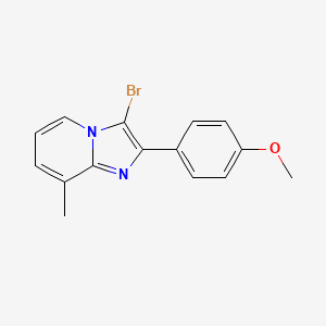 3-Bromo-2-(4-methoxyphenyl)-8-methylimidazo[1,2-a]pyridine