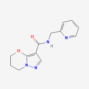N-(pyridin-2-ylmethyl)-6,7-dihydro-5H-pyrazolo[5,1-b][1,3]oxazine-3-carboxamide