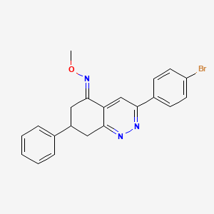 (3-(4-bromophenyl)-7-phenyl(6,7,8-trihydrocinnolin-5-ylidene))-O-methyloxime