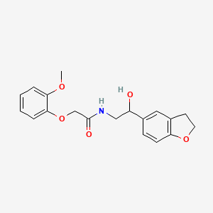 N-(2-(2,3-dihydrobenzofuran-5-yl)-2-hydroxyethyl)-2-(2-methoxyphenoxy)acetamide
