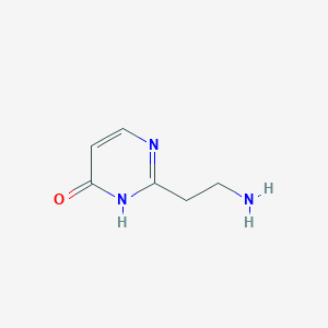 molecular formula C6H9N3O B2915434 2-(2-Aminoethyl)pyrimidin-4-OL CAS No. 944898-56-0