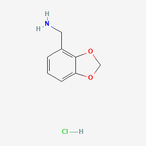 1,3-Benzodioxol-4-ylmethanamine;hydrochloride