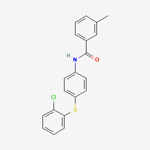 N-{4-[(2-chlorophenyl)sulfanyl]phenyl}-3-methylbenzenecarboxamide