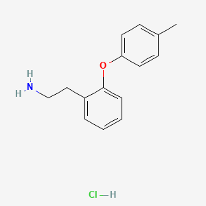2-[2-(4-Methylphenoxy)phenyl]ethan-1-amine hydrochloride