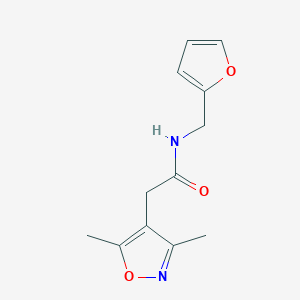 2-(3,5-dimethyl-4-isoxazolyl)-N~1~-(2-furylmethyl)acetamide