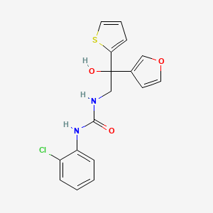 1-(2-Chlorophenyl)-3-(2-(furan-3-yl)-2-hydroxy-2-(thiophen-2-yl)ethyl)urea