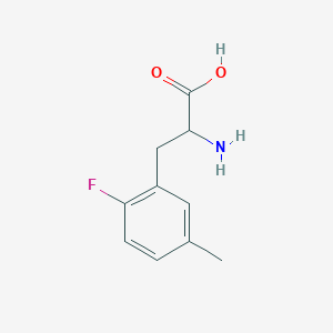 2-Amino-3-(2-fluoro-5-methylphenyl)propanoic acid