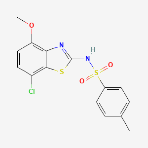 N-(7-chloro-4-methoxybenzo[d]thiazol-2-yl)-4-methylbenzenesulfonamide