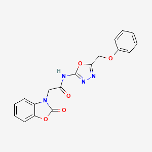 2-(2-oxobenzo[d]oxazol-3(2H)-yl)-N-(5-(phenoxymethyl)-1,3,4-oxadiazol-2-yl)acetamide