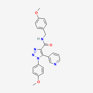 N-(3-chloro-4-fluorobenzyl)-3-[3-(3-methylphenyl)isoxazol-4-yl]propanamide