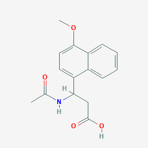 3-Acetamido-3-(4-methoxynaphthalen-1-yl)propanoic acid