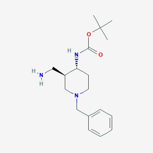 Tert-butyl N-[(3R,4R)-3-(aminomethyl)-1-benzylpiperidin-4-yl]carbamate