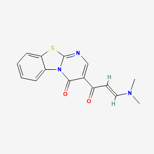 molecular formula C15H13N3O2S B2915506 3-[(E)-3-(dimethylamino)prop-2-enoyl]pyrimido[2,1-b][1,3]benzothiazol-4-one CAS No. 343375-13-3