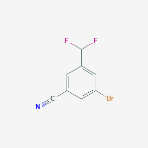 molecular formula C8H4BrF2N B2915516 3-Bromo-5-(difluoromethyl)benzonitrile CAS No. 1261614-10-1