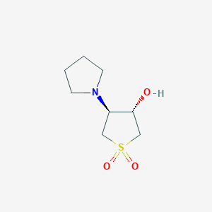 (3S,4S)-1,1-dioxo-4-pyrrolidin-1-ylthiolan-3-ol