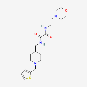N1-(2-morpholinoethyl)-N2-((1-(thiophen-2-ylmethyl)piperidin-4-yl)methyl)oxalamide