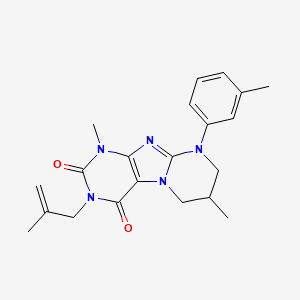 1,7-dimethyl-9-(3-methylphenyl)-3-(2-methylprop-2-enyl)-7,8-dihydro-6H-purino[7,8-a]pyrimidine-2,4-dione