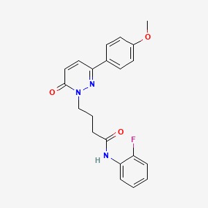 N-(2-fluorophenyl)-4-(3-(4-methoxyphenyl)-6-oxopyridazin-1(6H)-yl)butanamide