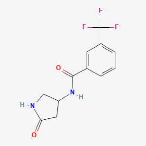 N-(5-oxopyrrolidin-3-yl)-3-(trifluoromethyl)benzamide