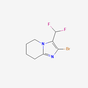 B2915539 2-Bromo-3-(difluoromethyl)-5,6,7,8-tetrahydroimidazo[1,2-a]pyridine CAS No. 2248292-59-1