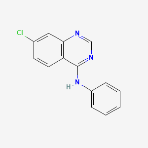 molecular formula C14H10ClN3 B2915540 7-chloro-N-phenylquinazolin-4-amine CAS No. 74303-34-7