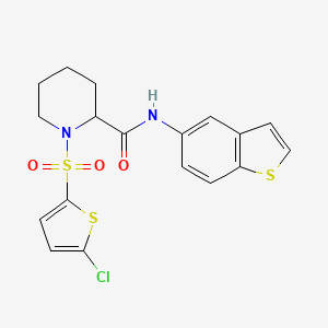 N-(benzo[b]thiophen-5-yl)-1-((5-chlorothiophen-2-yl)sulfonyl)piperidine-2-carboxamide