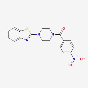 (4-(Benzo[d]thiazol-2-yl)piperazin-1-yl)(4-nitrophenyl)methanone