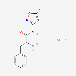 2-amino-N-(5-methyl-1,2-oxazol-3-yl)-3-phenylpropanamide hydrochloride