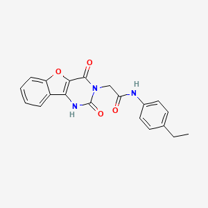 2-(2,4-dioxo-1,2-dihydrobenzofuro[3,2-d]pyrimidin-3(4H)-yl)-N-(4-ethylphenyl)acetamide